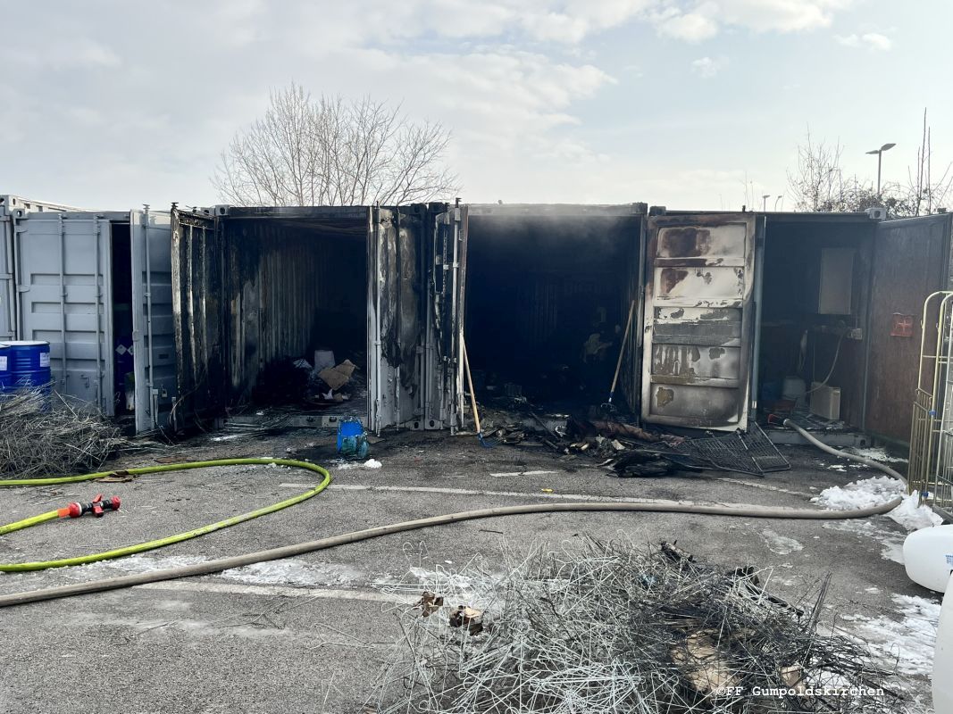 Containerbrand am 10.01.2026